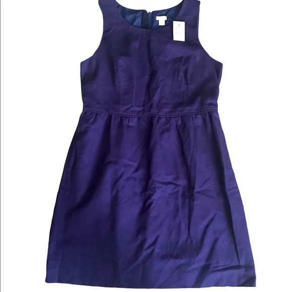 J. Crew Dresses & Skirts - J. Crew Purple A-Line Dress with Back Zipper